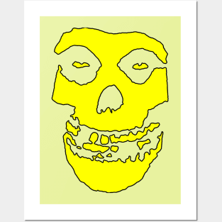 Crimson Ghost - Yellow Solid Posters and Art